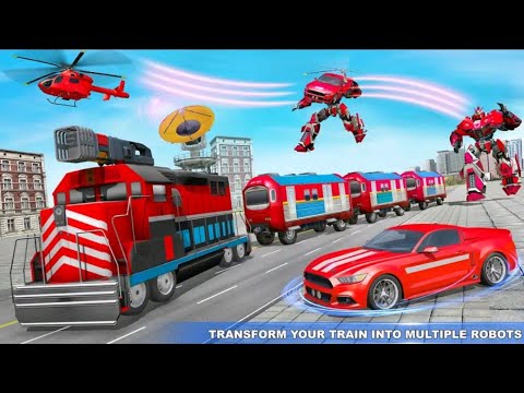 New Train Robot CarTranformer - Helicopter Robot Games 2021 Games Androit Game Play #01 Video