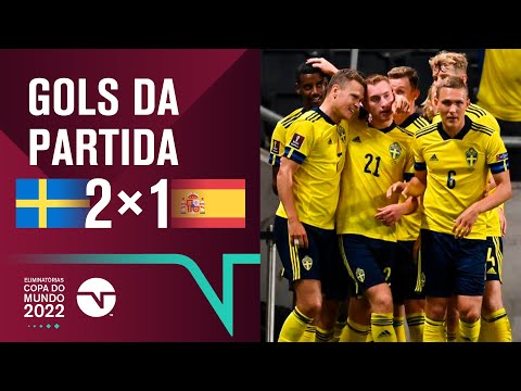 Gols e lances de Suécia x Espanha