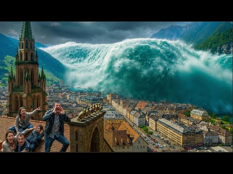 2025 Mega Tsunami Devours the Alps Across Switzerland, France, Italy, Austria & Germany