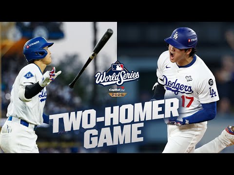Shohei Ohtani homers TWICE in Game 3 of the World Series! 🤩 | 大谷翔平ハイライト