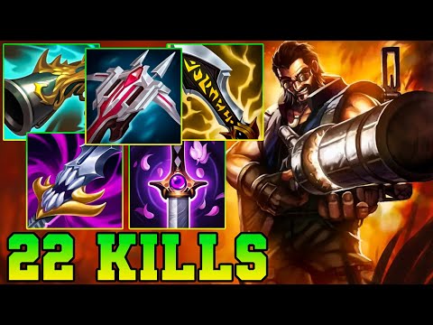 22 Kills Graves Jungle Guide Build Combo Gameplay lol S14 !! Top Rank 1 Graves Runes Patch - 14.20