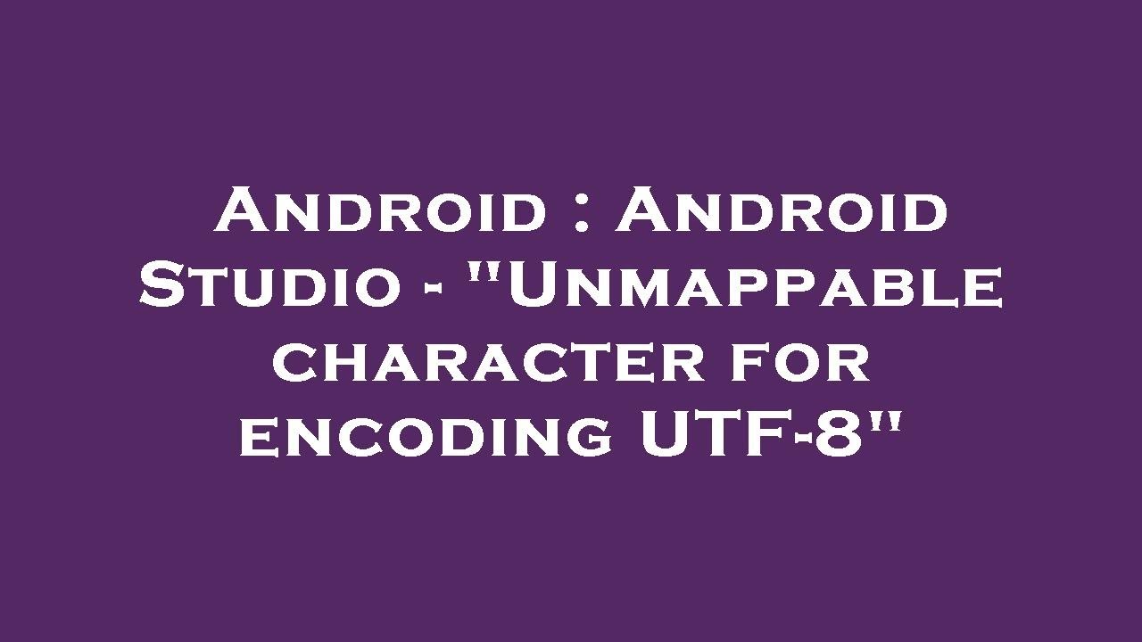 Android : Android Studio - 