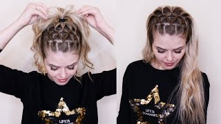 Прическа плетенка из резиночек