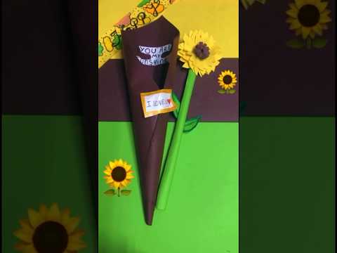 Cute gift ideas😍🌻#ytshorts#viral#crafts#diy#trendingshorts#cutegift#bouquet, subscribe🥹