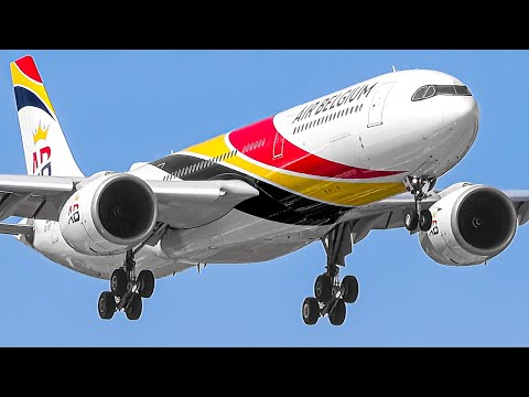 🇵🇱 60 MINS of Plane Spotting at WARSAW Chopin Airport w/ Aircraft Identification + Flight Routes