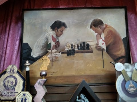 India's newly crowned GM Saptarshi Roy showcases his trophies and accolades