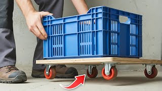 Just Insert Cart wheel On Plastic Fruit Basket And You Will Be Amazed