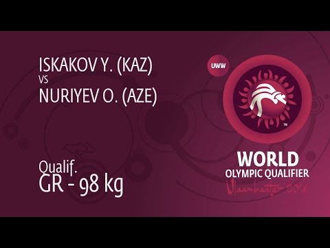 Qual. GR - 98 kg: O. NURIYEV (AZE) df. Y. ISKAKOV (KAZ), 4-2