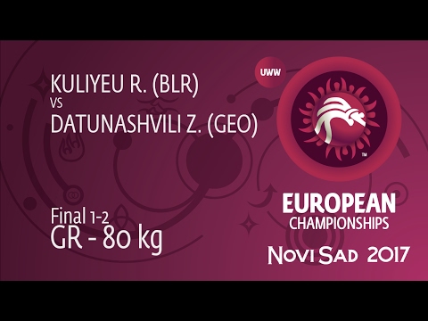GOLD GR - 80 kg: Z. DATUNASHVILI (GEO) df. R. KULIYEU (BLR), 4-2
