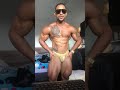 Muscle worship gold demonstration