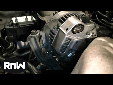 How to Replace an Alternator on a 1999 Toyota Camry 2.2L Engine Video