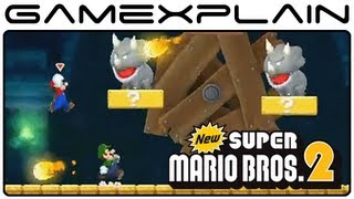 New Super Mario Bros. 2 - Co-Op Gameplay Footage: Desert & Reznor Boss Footage (Nintendo 3DS)