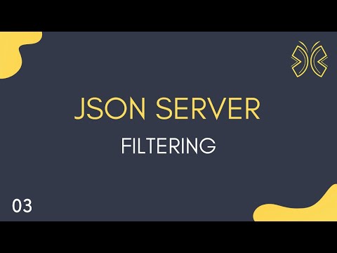 JSON Server Tutorial 3 Filtering