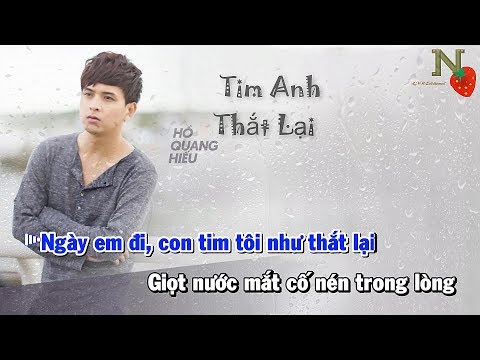 [Karaoke] Tim Anh Thắt Lại - Hồ Quang Hiếu| Beat Chuẩn