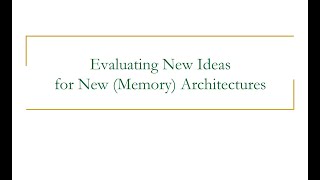 Computer Architecture - Lecture 10a: Architectural Simulation (ETH Zürich, Fall 2018)