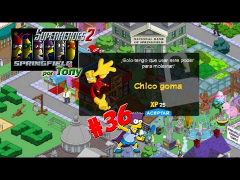 Los Simpson Springfield, Superhéroes 2 "Cap. 36 - Chico goma" por Tony