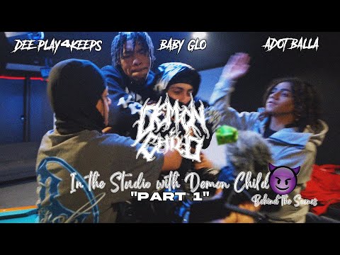 Dee Play4Keeps, Baby Glo, & Adot Balla Studio Vlog (with DEMON CHILD™) 😈 Pt.1
