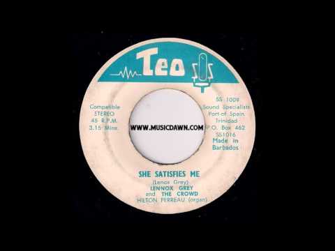 Lennox Grey and The Crowd - She Satisfies Me [Teo] Rare Islands Funk 45 Video