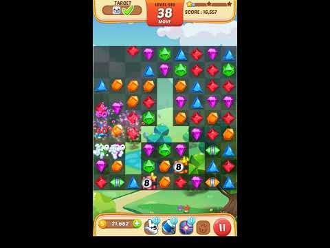 Jewel Match King Level 515 - Walkthrough ( No Booster )