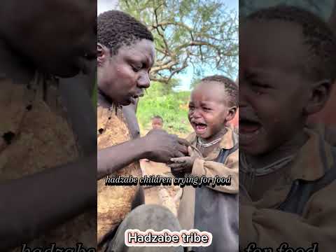 HADZABE CHILDREN CRYING FOR FOOD  #africa