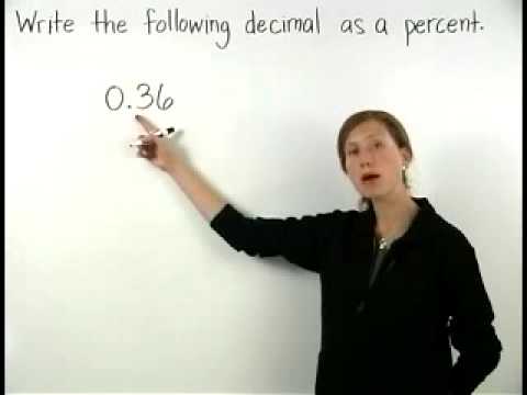 Part of a video titled Decimal to Percent - MathHelp.com - Math Help - YouTube