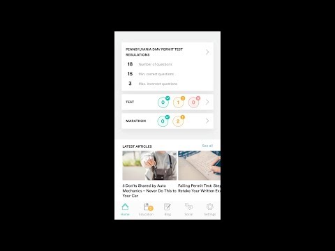 DRIVER START - Permit Test DMV Video