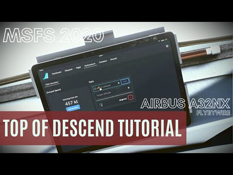 Как легко рассчитать точку снижения Airbus A320 Flybywire | TOD Tutorial