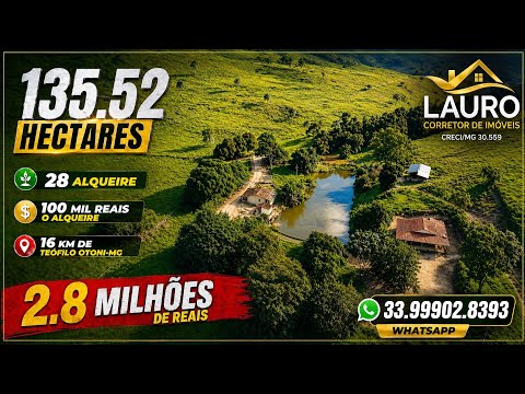 ✨️🌿 Fazenda Completa à Venda em Teófilo Otoni/MG 🌿 28 Alqueires | Estrutura para Pecuária