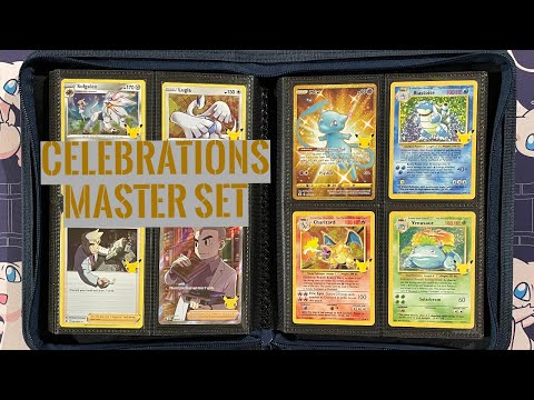 Pokemon Celebrations Complete Master Set - 120 Cards - Charizard, Blastoise, Venusaur, Shiny Mew!