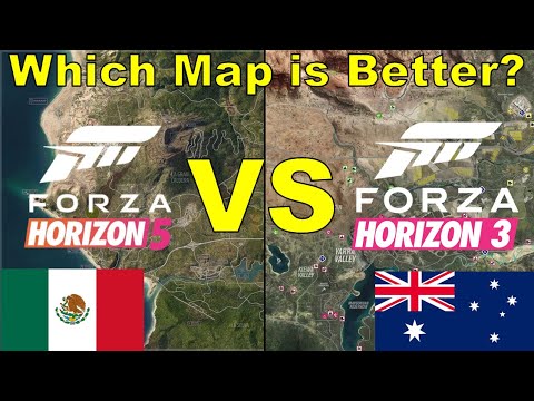 Forza Horizon 5's Map VS Forza Horizon 3's Map!