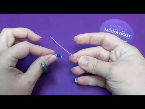 Tutorial: How to put on an Oticon hearing aid anchor "ear grip"