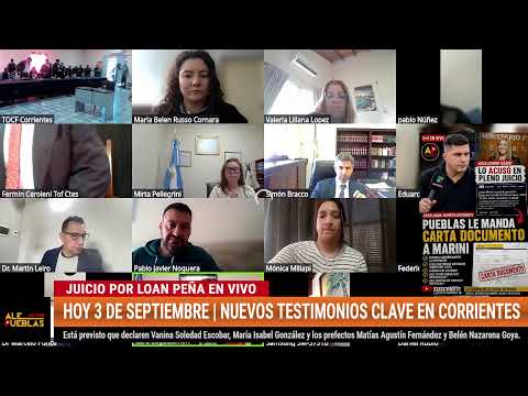 JUICIO POR LOAN PEÑA EN VIVO 🔴 HOY 3 DE SEPTIEMBRE | NUEVOS TESTIMONIOS CLAVE EN CORRIENTES