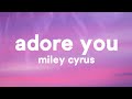 Miley Cyrus Adore You Lyrics