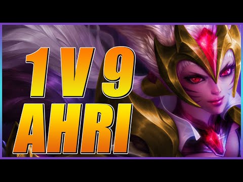 1v9 Rank 1 Ahri Journey To Challenger