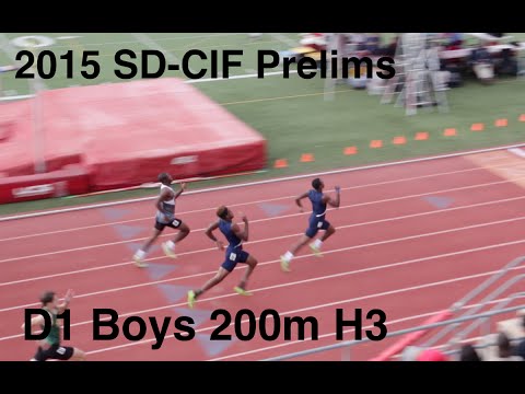 15' CIF-SD Prelims D1 Boys 200M H3