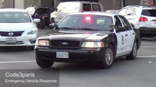 LAPD Slicktop Police Car -- Steady Burn Red Light