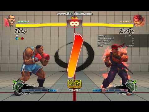 Evil Ryu vs Balrog: backthrow with anbiguous jHK