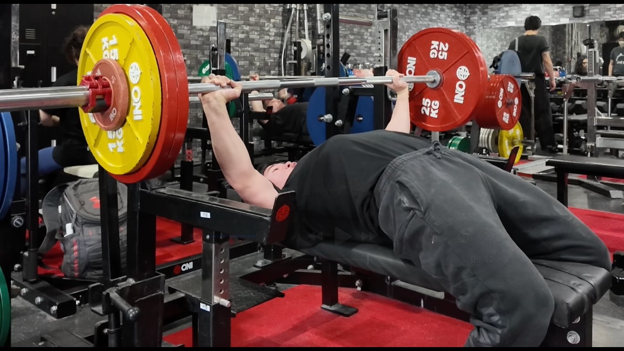 不調なベンチプレスday