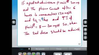 half life Question during lecture of Dr.Yayooo Online course for FPGEE