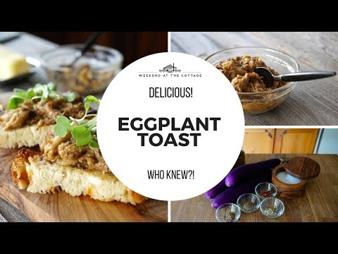 EGGPLANT TOAST - 1 Minute Video | Healthy & Vegan