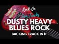 Dusty Heavy Blues Rock Backing Track For Guitar In D Minor