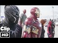 Team Iron Man VS Team Cap In Hindi Airport Battle Scene HindiCaptain America Civil War Movie Clip HD