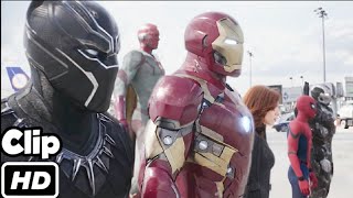 Team iron Man VS Team Cap in Hindi Airport Battle Scene HindiCaptain America Civil War Movie Clip HD