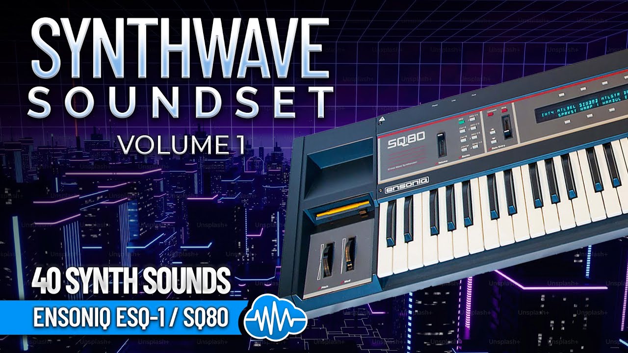 DSL008 - Synthwave Soundset V1 - Ensoniq ESQ-1 & SQ-80 ( 40 presets ) - Video Preview 1