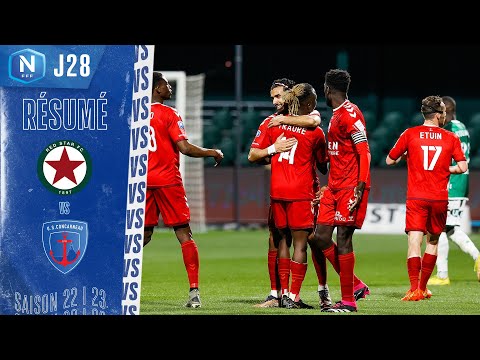 J28 | Red Star FC - US Concarneau ( 1-4 ), le résumé | National FFF 2022-2023