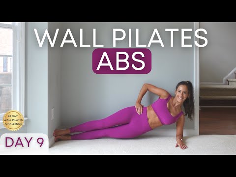 28 Day Wall Pilates Challenge- Day 9 | Wall Pilates Ab Workout