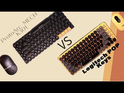 Quick comparison of sets from Logitech and ProtoArc (POP vs MECH k301)