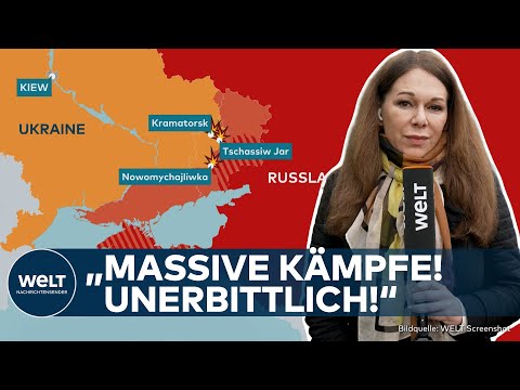 Video Thumbnail: PUTINS KRIEG: „Massive, massive Kämpfe! Unerbittlich!“ - Russen setzten Ostukraine unter Druck