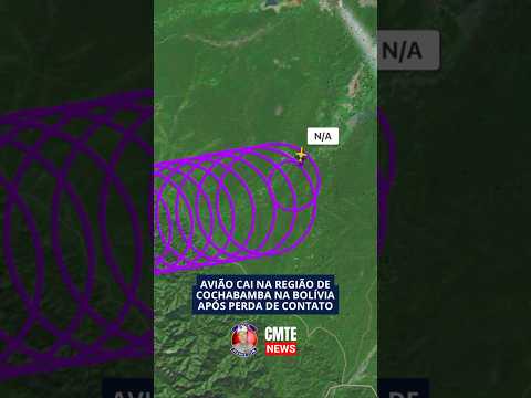AVIÃO CAI NA REGIÃO DE COCHABAMBA NA BOLÍVIA APOS PERDA DE CONTATO #aviação #bolivia #cessna