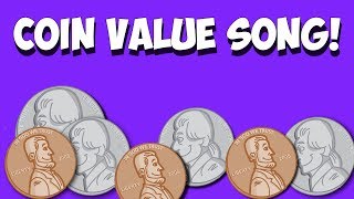 Coin Value Song- Pennies, Nickels, Dimes, Quarters!